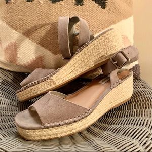 Steve Madden | Grey Suede Elody Espadrille Wedge